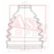 Пыльник ШРУСа Asva, внешний, арт. ASBT-ZZE15