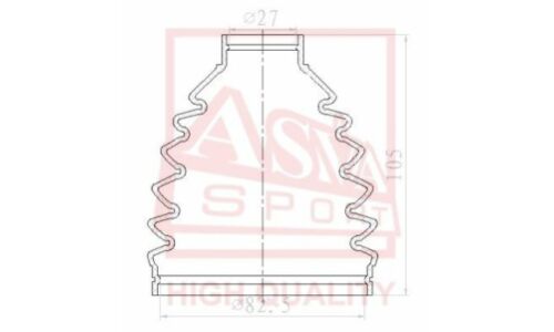Пыльник ШРУСа Asva, внешний, арт. ASBT-ZZE15