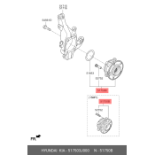 Ступица колеса Hyundai/Kia, арт. 51750-3J000