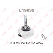 Лампа ксеноновая LYNXauto D1R (PK32d-3), 85В, 35Вт, 6000К, 1 шт, арт. L19635