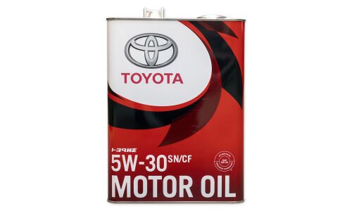 Масло моторное Toyota 5w30, синтетическое, API SN/CF, ILSAC GF-5, универсальное, 4л , арт. 08880-10705