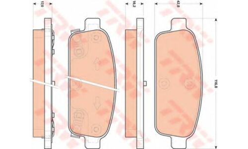 Колодки дисковые TRW, арт. GDB1844