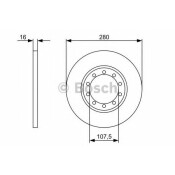 Диск тормозной Bosch, задний, арт. 0 986 479 390