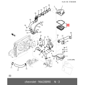 Фильтр воздушный CHEVROLET Captiva GM, арт. 96 628 890