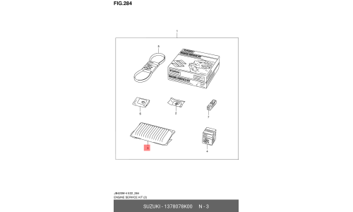Фильтр воздушный Suzuki, арт. 13780-78K00