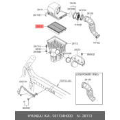 Фильтр воздушный Hyundai/Kia, арт. 28113-4H000