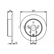Диск тормозной | зад Bosch, арт. 0 986 479 419