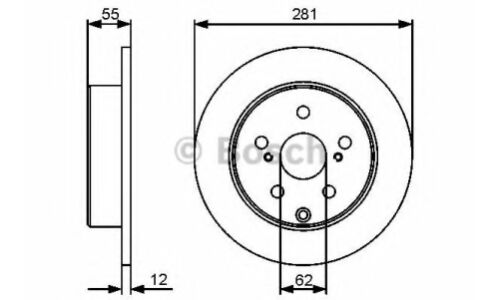 Диск тормозной | зад Bosch, арт. 0 986 479 419