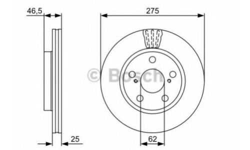 Диск тормозной Bosch, арт. 986479428
