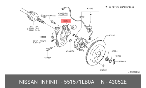 Сайлентблок амортизатора | зад Nissan, арт. 55157-1LB0A