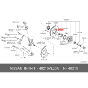 Подшипник ступицы колеса | перед Nissan, арт. 40210-VL20A