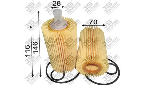 Фильтр масляный JS Asakashi, арт. OE0071