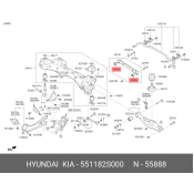 Сайлентблок заднего рычага Hyundai/Kia, арт. 55118-2S000
