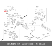 Сайлентблок рычага подвески | зад Hyundai/Kia, арт. 55543-1H000