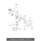 Стопорное кольцо поворотного кулака подвески Hyundai/Kia, арт. 51718-26500