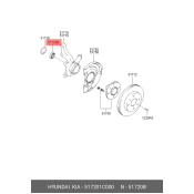 Подшипник ступицы колеса | перед прав/лев Hyundai/Kia, арт. 51720-1C000