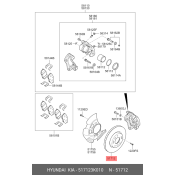 Диск тормозной HYUNDAI Sonata | перед Hyundai/Kia, арт. 51712-3K010