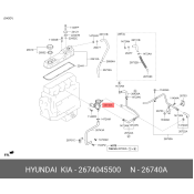 Фильтр масляный Hyundai/Kia, арт. 26740-45500