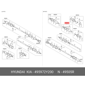 ШРУС внутренний | перед прав Hyundai/Kia, арт. 49597-2Y200