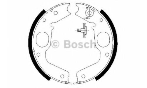 Колодки тормозные барабанные Bosch, комплект на ось (4 шт), арт. 0 986 487 719