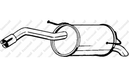 Глушитель выхлопных газов Bosal, задний, арт. 145-125