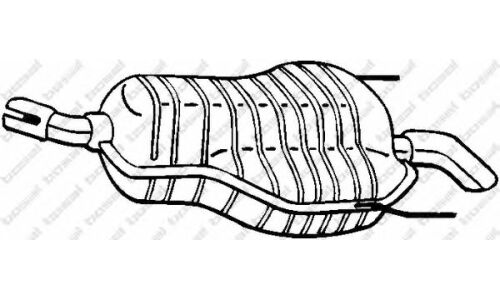 Глушитель выхлопных газов Bosal, задний, арт. 185-469