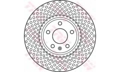 Диск тормозной TRW, арт. DF6015S