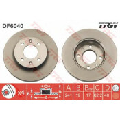Диск тормозной TRW, арт. DF6040 Диск тормозной TRW, арт. DF6040