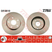 Диск тормозной TRW, арт. DF4810