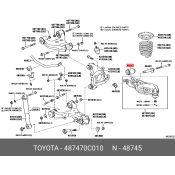 Сайлентблок заднего рычага Toyota, арт. 48747-0C010