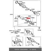 Подшипник ступицы передний Toyota, арт. 90363-A0004