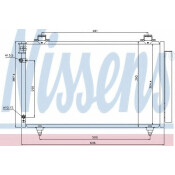 Радиатор кондиционера Nissens, арт. 940081