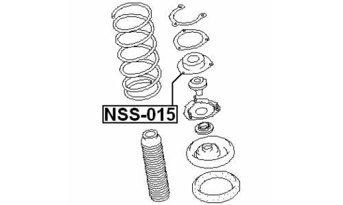 Опора амортизатора Febest передняя, правая/левая, арт. NSS-015