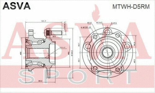 Ступица колеса Asva, арт. MTWH-D5RM
