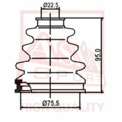 Пыльник ШРУСа Asva, арт. ASBT-95