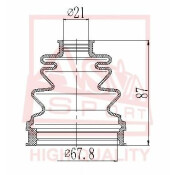 Пыльник ШРУСа Asva, арт. ASBT-INCD2