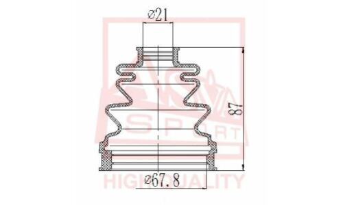 Пыльник ШРУСа Asva, арт. ASBT-INCD2