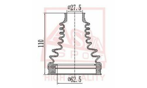 Комплект пыльника ШРУСа Asva, арт. ASBT-INXE70