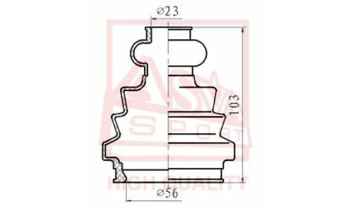 Пыльник ШРУСа Asva, арт. ASBT-T5M1