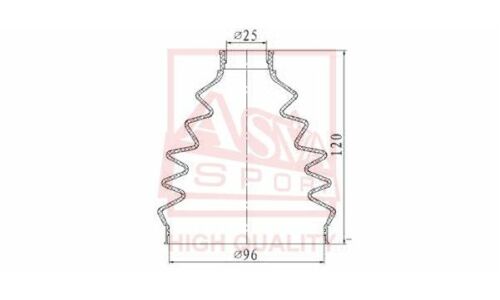 Пыльник ШРУСа Asva, внешний, арт. ASBT-TG