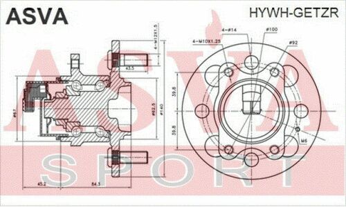 Ступица колеса Asva, с ABS, задняя, арт. HYWH-GETZR
