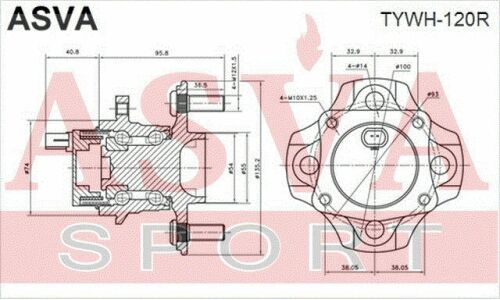 Ступица колеса Asva, арт. TYWH-120R