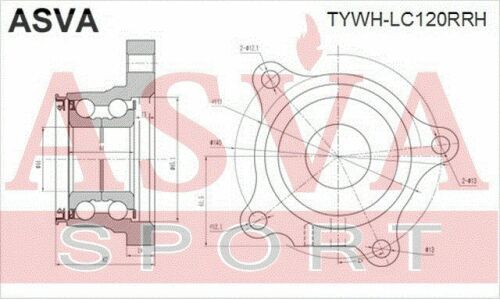 Подшипник ступицы колеса Asva, арт. TYWH-LC120RRH