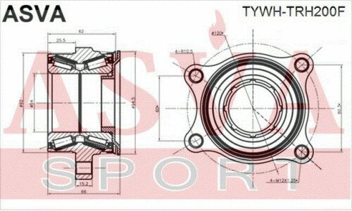 Подшипник ступицы колеса Asva, арт. TYWH-TRH200F