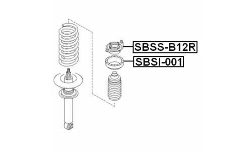 Опора стойки Febest, арт. SBSS-B12R