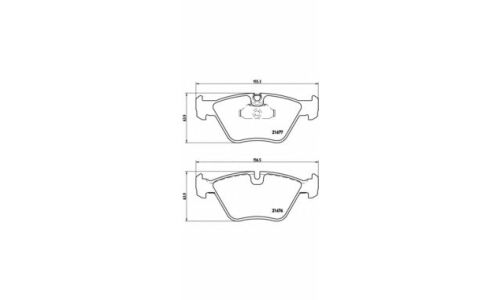 Колодки тормозные дисковые Brembo, комплект на ось (4 шт), арт. P06022