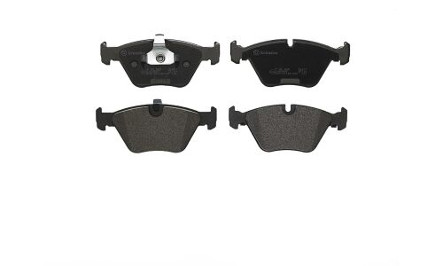 Колодки тормозные дисковые Brembo, комплект на ось (4 шт), арт. P06022