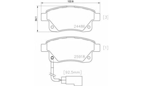 Колодки тормозные Brembo дисковые, арт. P24066