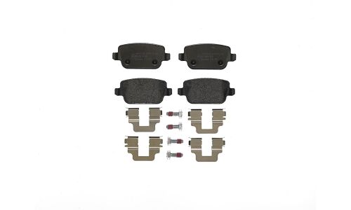 Колодки тормозные дисковые Brembo, комплект на ось (4 шт), арт. P24075