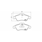 Колодки тормозные Brembo дисковые, арт. P50080